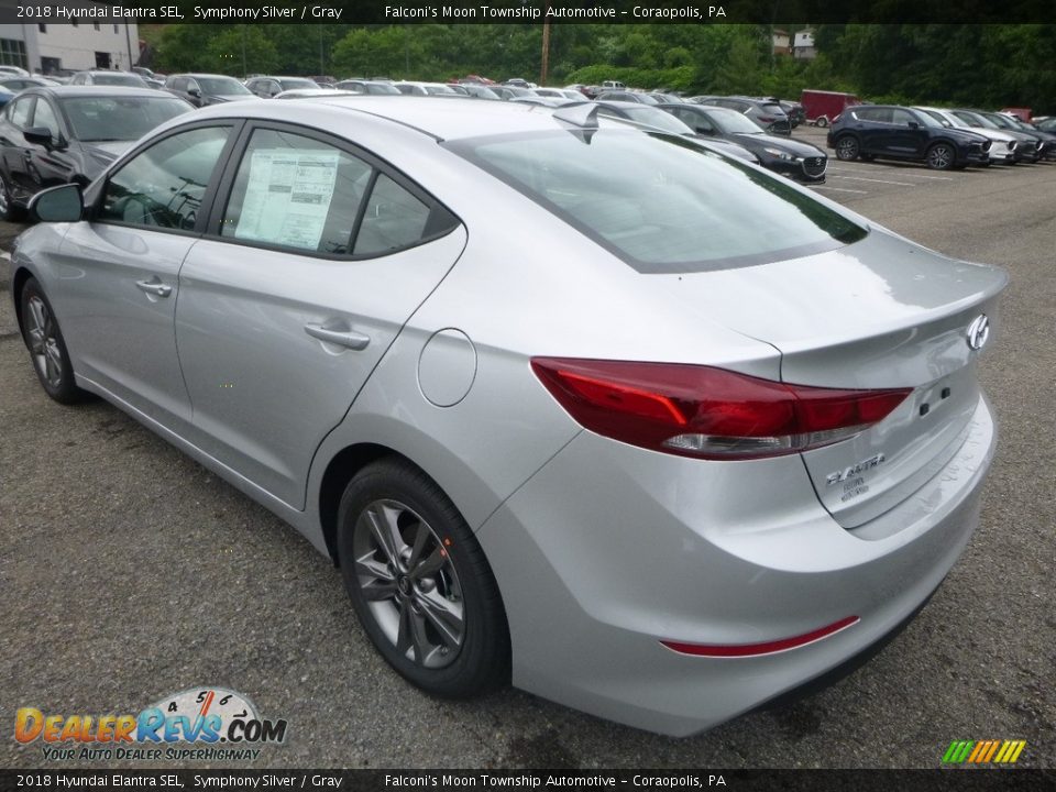 2018 Hyundai Elantra SEL Symphony Silver / Gray Photo #6