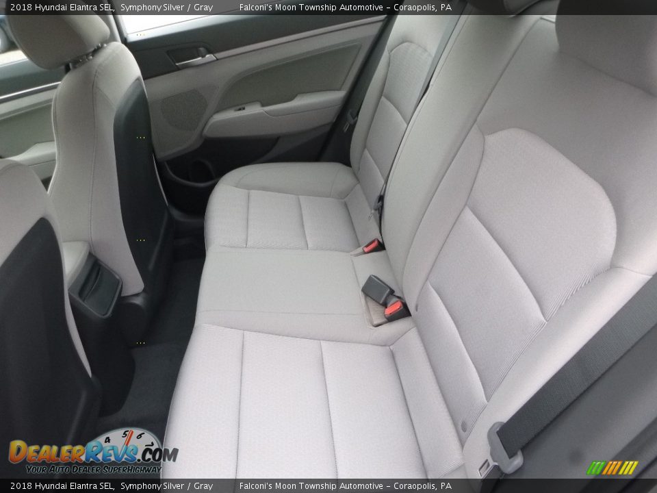 2018 Hyundai Elantra SEL Symphony Silver / Gray Photo #9