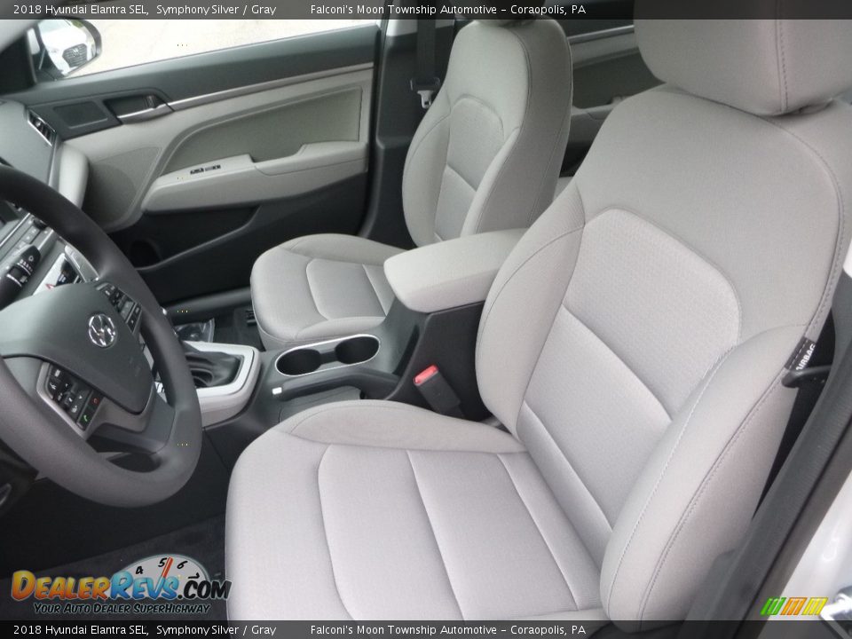 2018 Hyundai Elantra SEL Symphony Silver / Gray Photo #12
