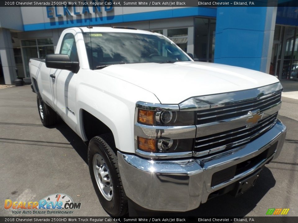2018 Chevrolet Silverado 2500HD Work Truck Regular Cab 4x4 Summit White / Dark Ash/Jet Black Photo #1