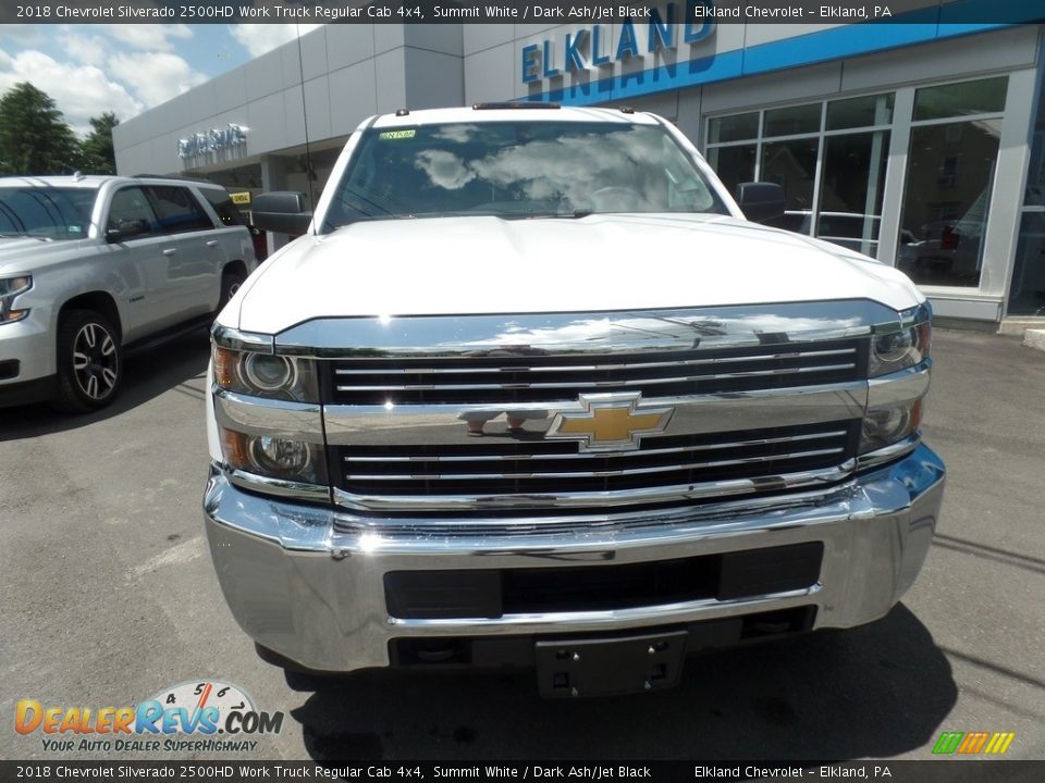 2018 Chevrolet Silverado 2500HD Work Truck Regular Cab 4x4 Summit White / Dark Ash/Jet Black Photo #2