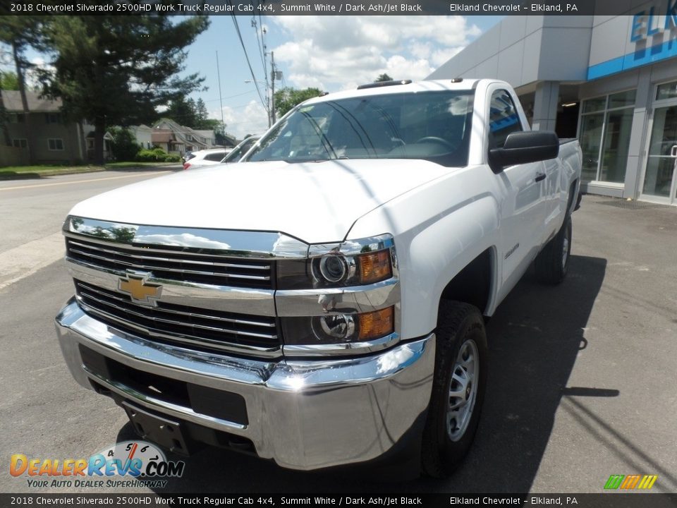 2018 Chevrolet Silverado 2500HD Work Truck Regular Cab 4x4 Summit White / Dark Ash/Jet Black Photo #3