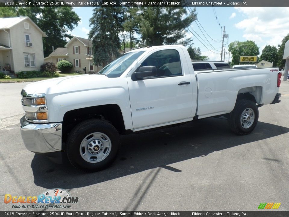 2018 Chevrolet Silverado 2500HD Work Truck Regular Cab 4x4 Summit White / Dark Ash/Jet Black Photo #4