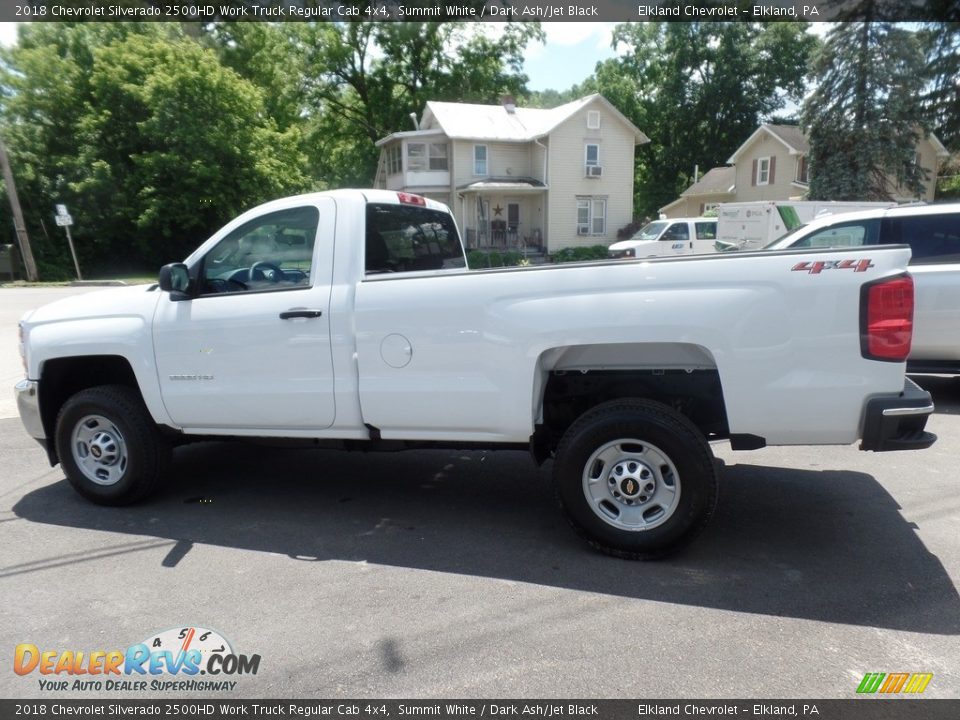2018 Chevrolet Silverado 2500HD Work Truck Regular Cab 4x4 Summit White / Dark Ash/Jet Black Photo #5