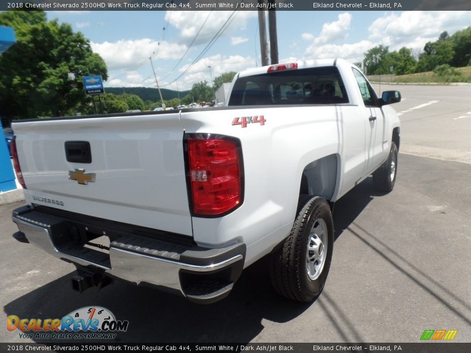 2018 Chevrolet Silverado 2500HD Work Truck Regular Cab 4x4 Summit White / Dark Ash/Jet Black Photo #8
