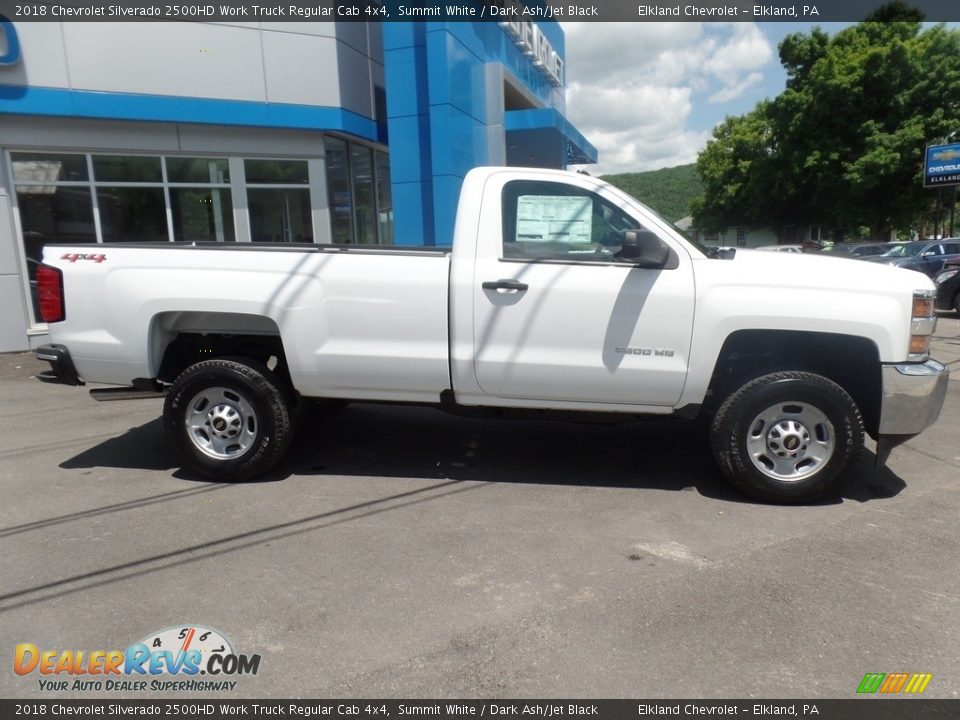 2018 Chevrolet Silverado 2500HD Work Truck Regular Cab 4x4 Summit White / Dark Ash/Jet Black Photo #9