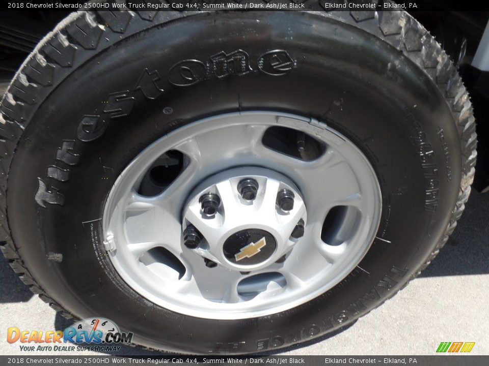 2018 Chevrolet Silverado 2500HD Work Truck Regular Cab 4x4 Summit White / Dark Ash/Jet Black Photo #10