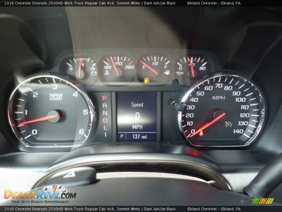 2018 Chevrolet Silverado 2500HD Work Truck Regular Cab 4x4 Summit White / Dark Ash/Jet Black Photo #20