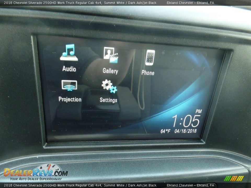 2018 Chevrolet Silverado 2500HD Work Truck Regular Cab 4x4 Summit White / Dark Ash/Jet Black Photo #21