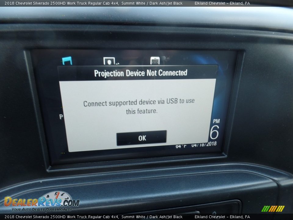 2018 Chevrolet Silverado 2500HD Work Truck Regular Cab 4x4 Summit White / Dark Ash/Jet Black Photo #23