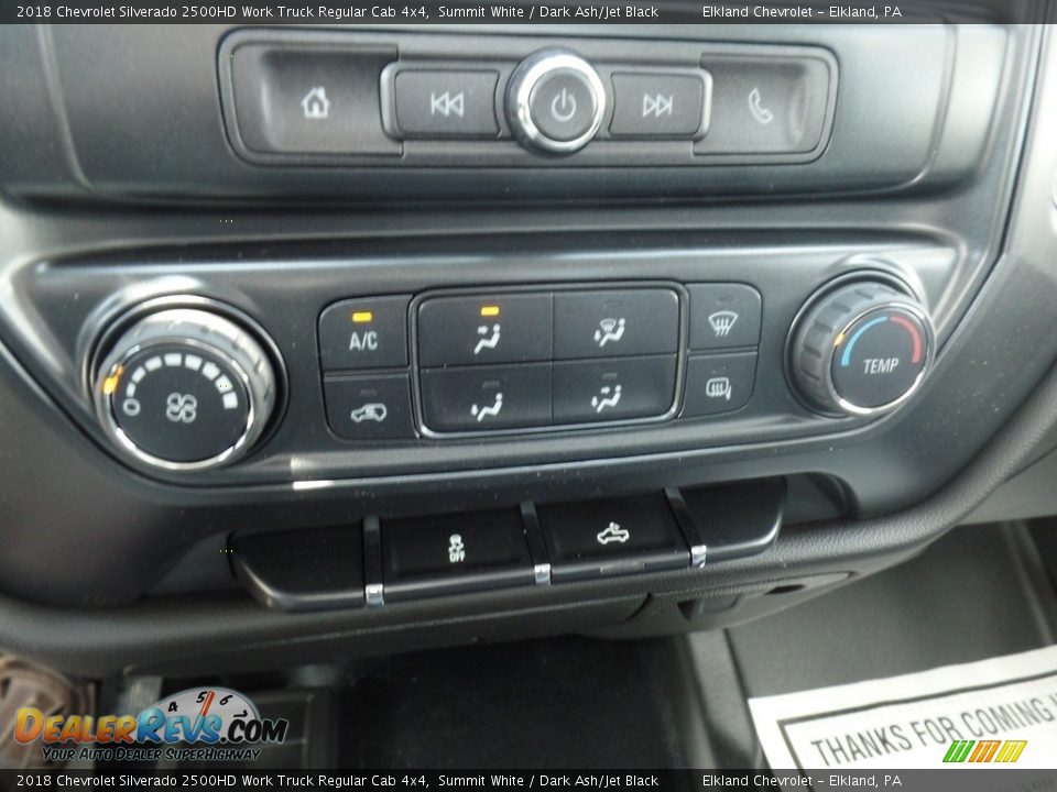 2018 Chevrolet Silverado 2500HD Work Truck Regular Cab 4x4 Summit White / Dark Ash/Jet Black Photo #25