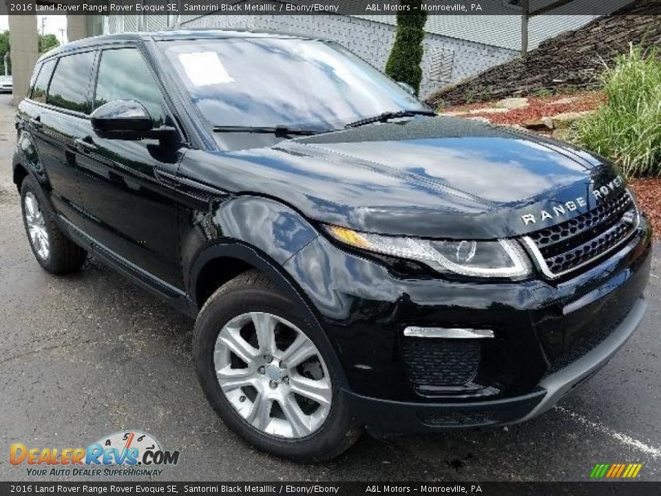 2016 Land Rover Range Rover Evoque SE Santorini Black Metalllic / Ebony/Ebony Photo #1