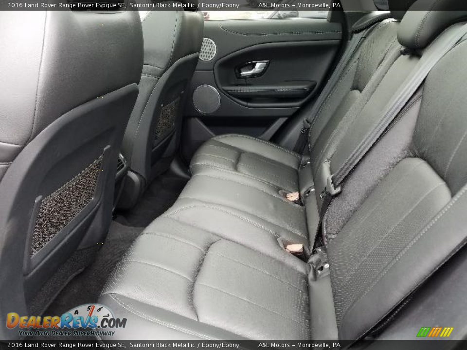 2016 Land Rover Range Rover Evoque SE Santorini Black Metalllic / Ebony/Ebony Photo #4
