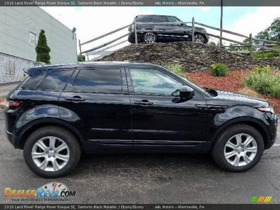 2016 Land Rover Range Rover Evoque SE Santorini Black Metalllic / Ebony/Ebony Photo #5