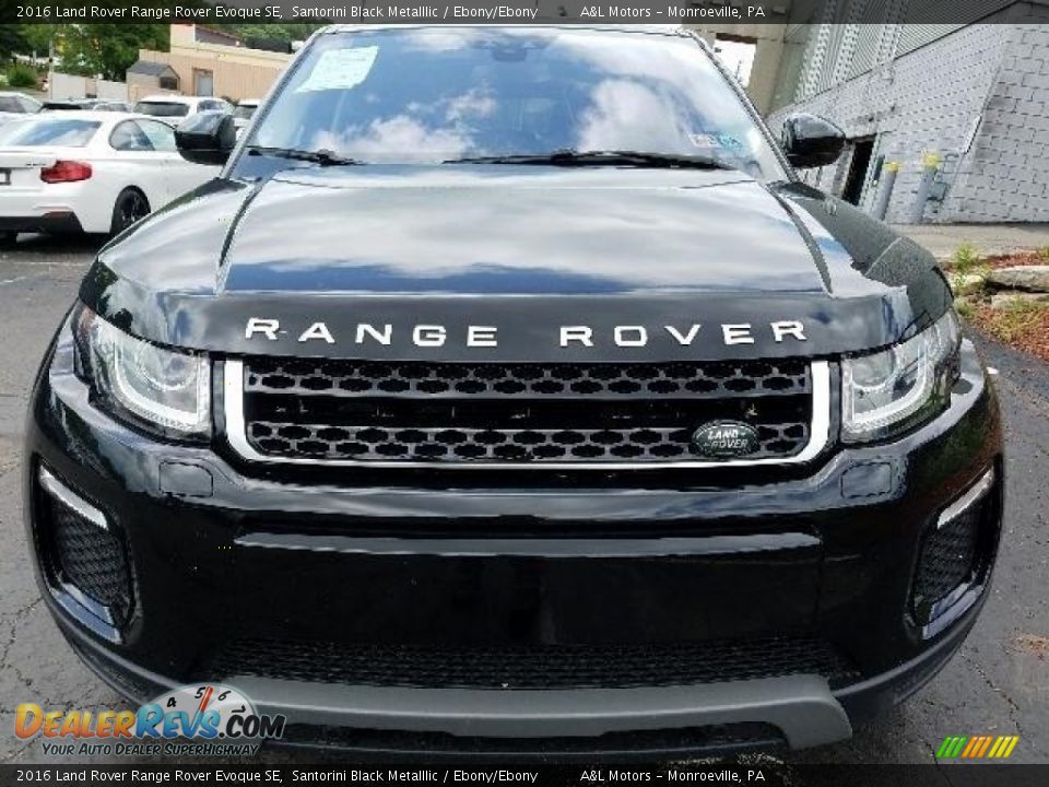 2016 Land Rover Range Rover Evoque SE Santorini Black Metalllic / Ebony/Ebony Photo #7