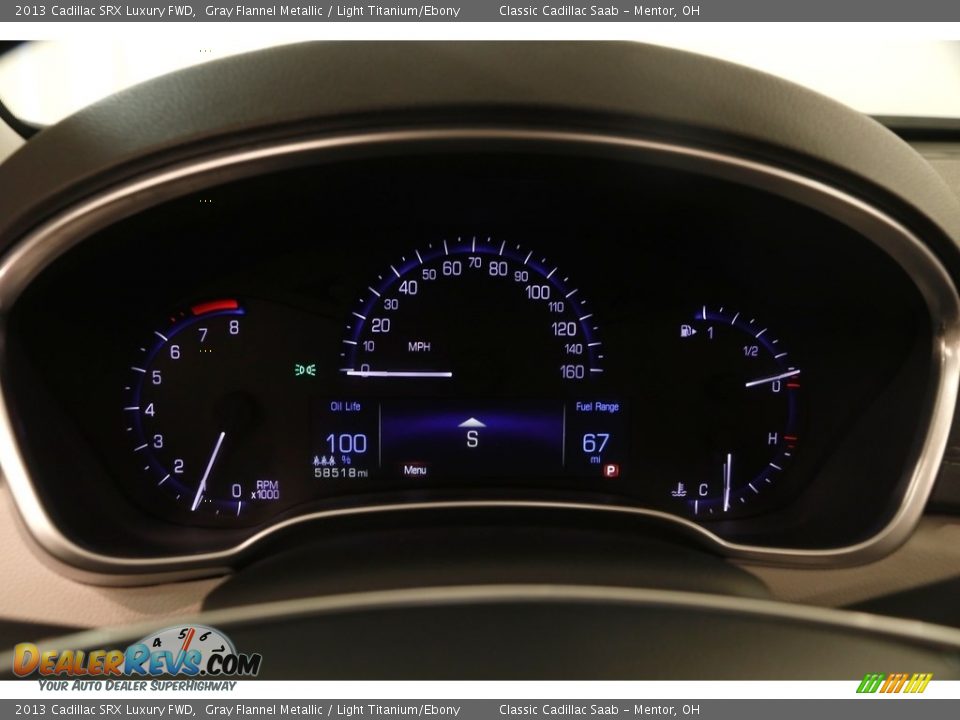 2013 Cadillac SRX Luxury FWD Gray Flannel Metallic / Light Titanium/Ebony Photo #8