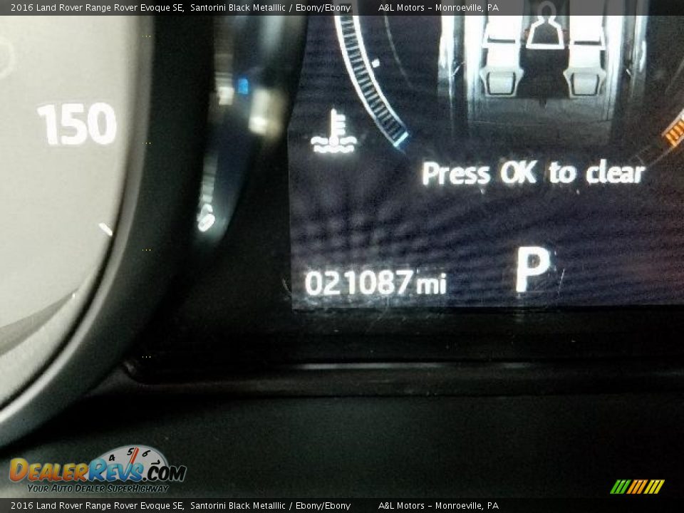 2016 Land Rover Range Rover Evoque SE Santorini Black Metalllic / Ebony/Ebony Photo #9