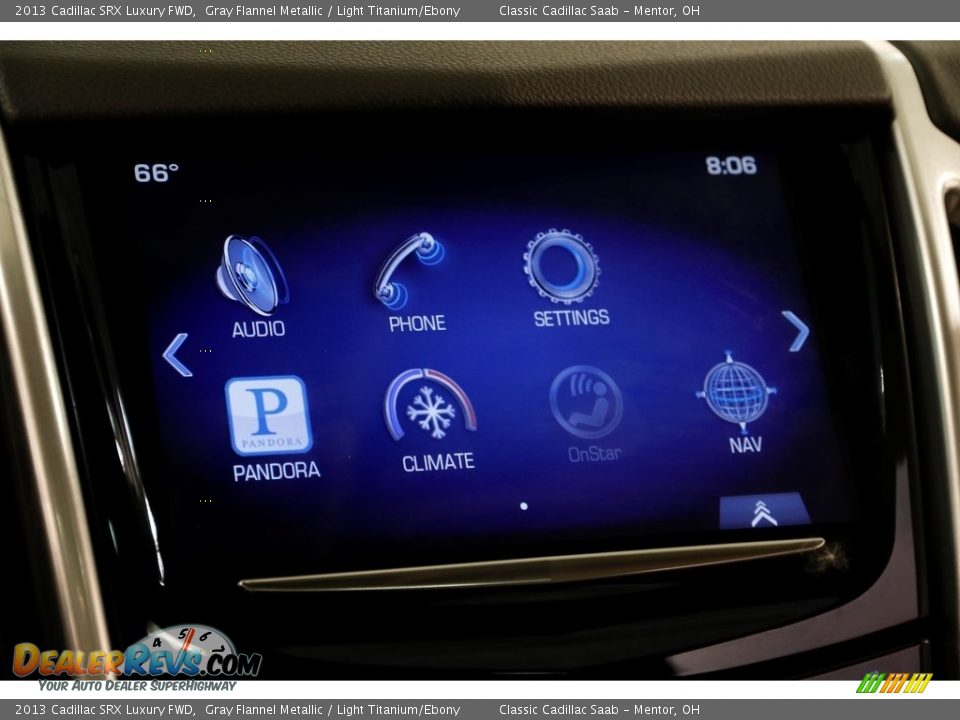 2013 Cadillac SRX Luxury FWD Gray Flannel Metallic / Light Titanium/Ebony Photo #10