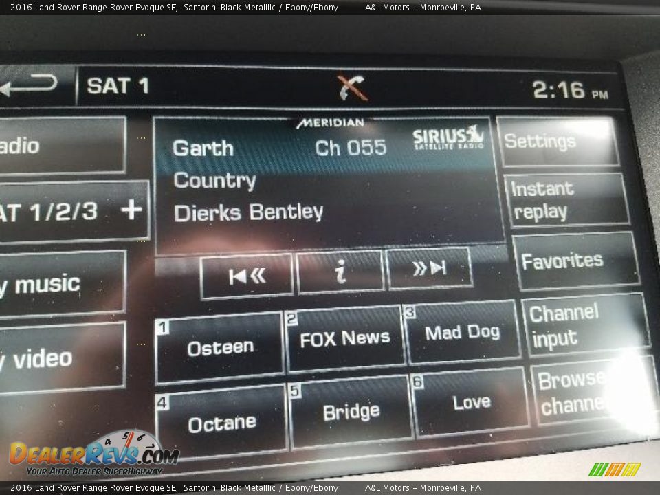 2016 Land Rover Range Rover Evoque SE Santorini Black Metalllic / Ebony/Ebony Photo #12