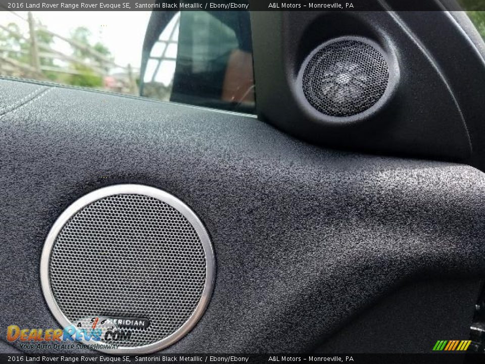 2016 Land Rover Range Rover Evoque SE Santorini Black Metalllic / Ebony/Ebony Photo #15