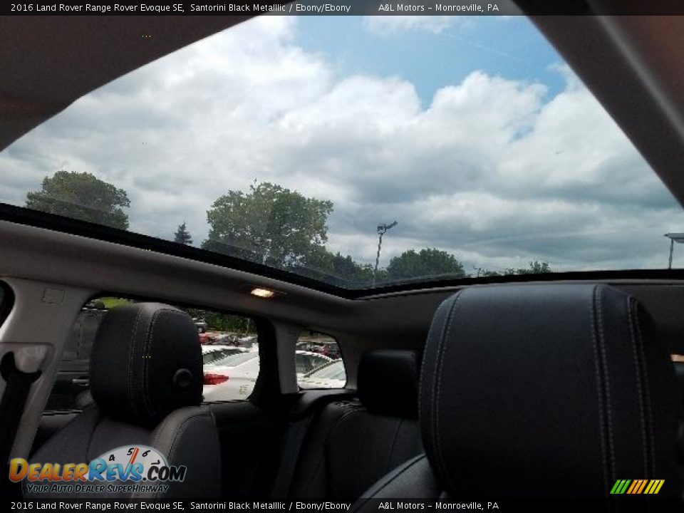 2016 Land Rover Range Rover Evoque SE Santorini Black Metalllic / Ebony/Ebony Photo #17
