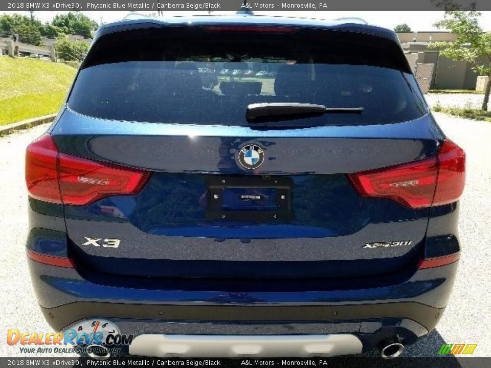 2018 BMW X3 xDrive30i Phytonic Blue Metallic / Canberra Beige/Black Photo #7