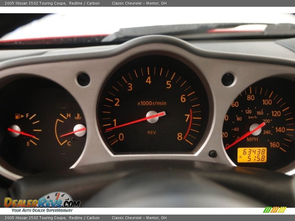 2005 Nissan 350Z Touring Coupe Redline / Carbon Photo #8
