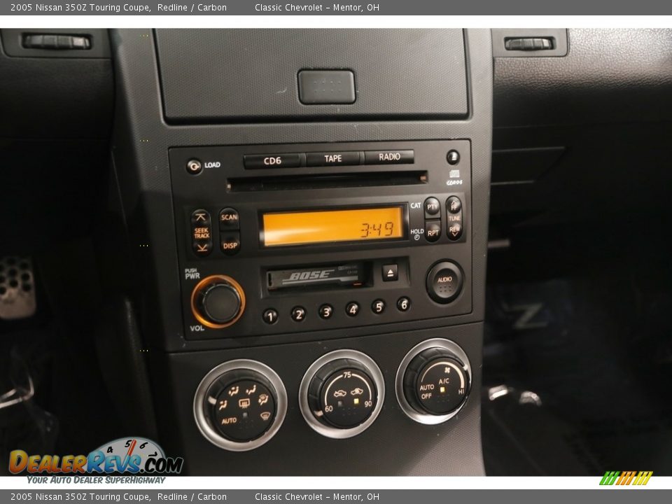 2005 Nissan 350Z Touring Coupe Redline / Carbon Photo #12