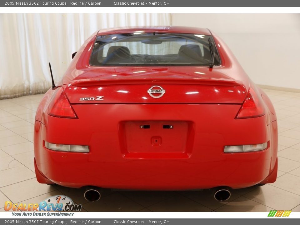 2005 Nissan 350Z Touring Coupe Redline / Carbon Photo #18