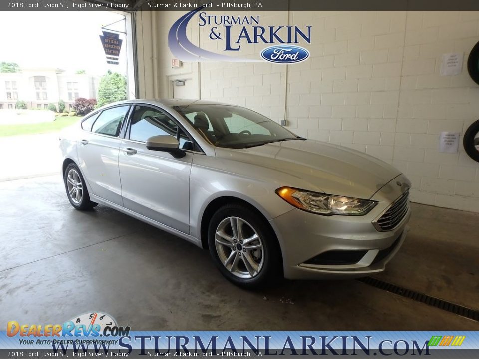2018 Ford Fusion SE Ingot Silver / Ebony Photo #1
