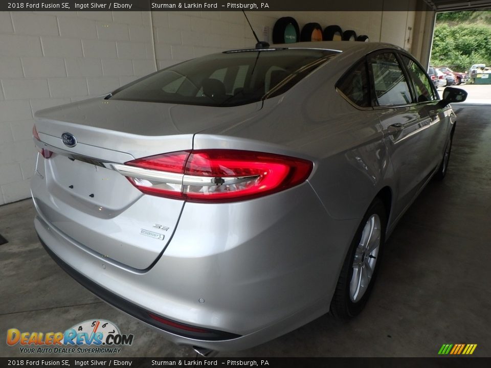 2018 Ford Fusion SE Ingot Silver / Ebony Photo #2