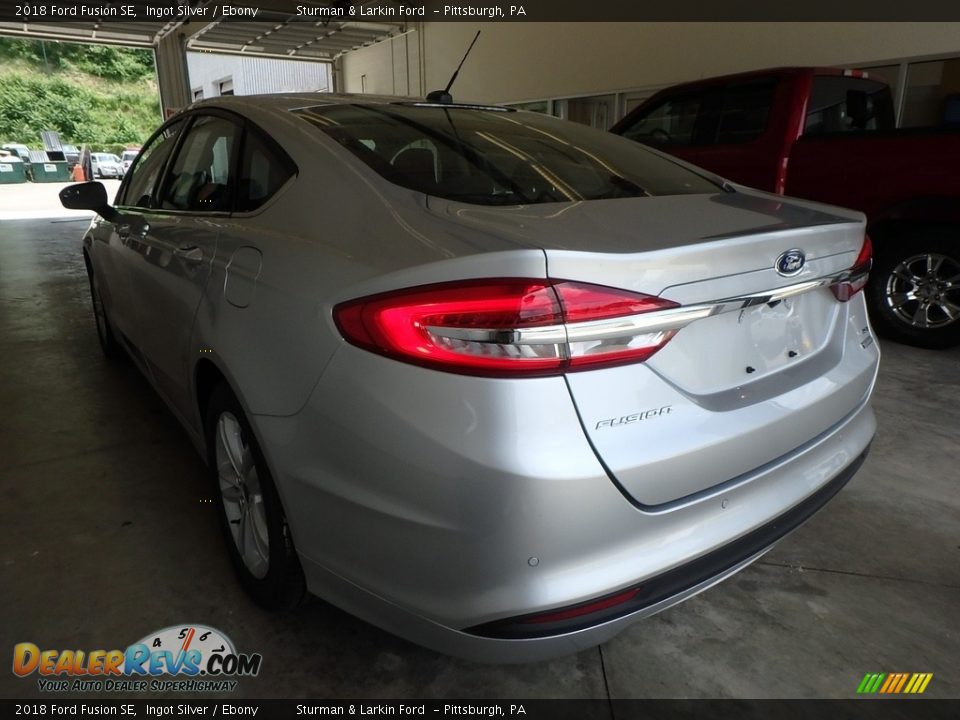 2018 Ford Fusion SE Ingot Silver / Ebony Photo #3