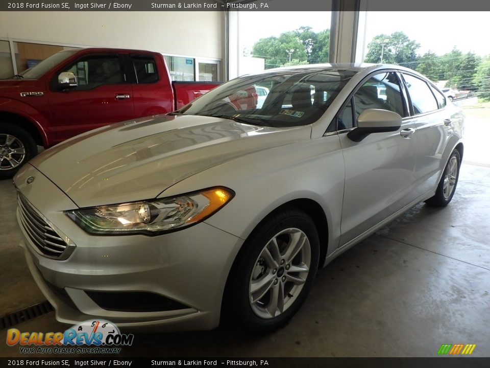2018 Ford Fusion SE Ingot Silver / Ebony Photo #4