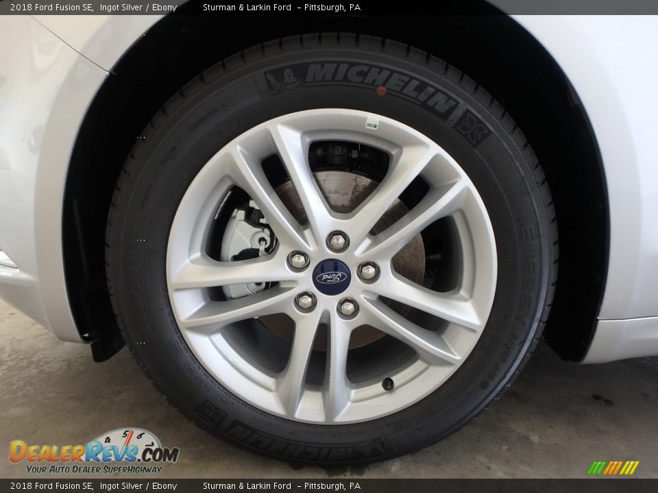 2018 Ford Fusion SE Ingot Silver / Ebony Photo #5