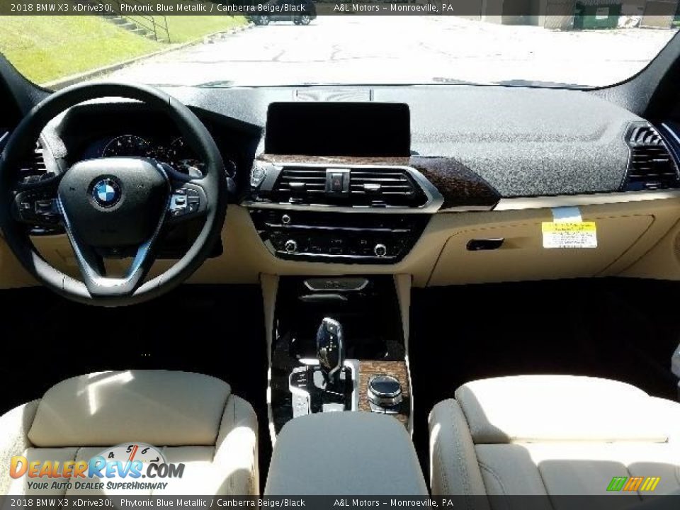 2018 BMW X3 xDrive30i Phytonic Blue Metallic / Canberra Beige/Black Photo #4