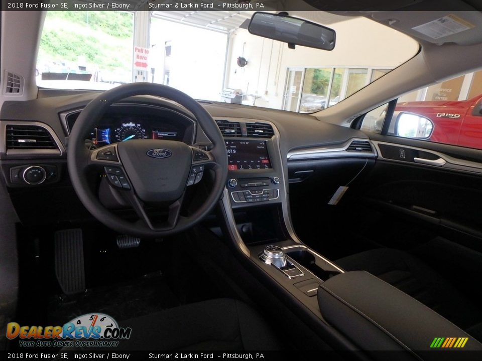 2018 Ford Fusion SE Ingot Silver / Ebony Photo #8