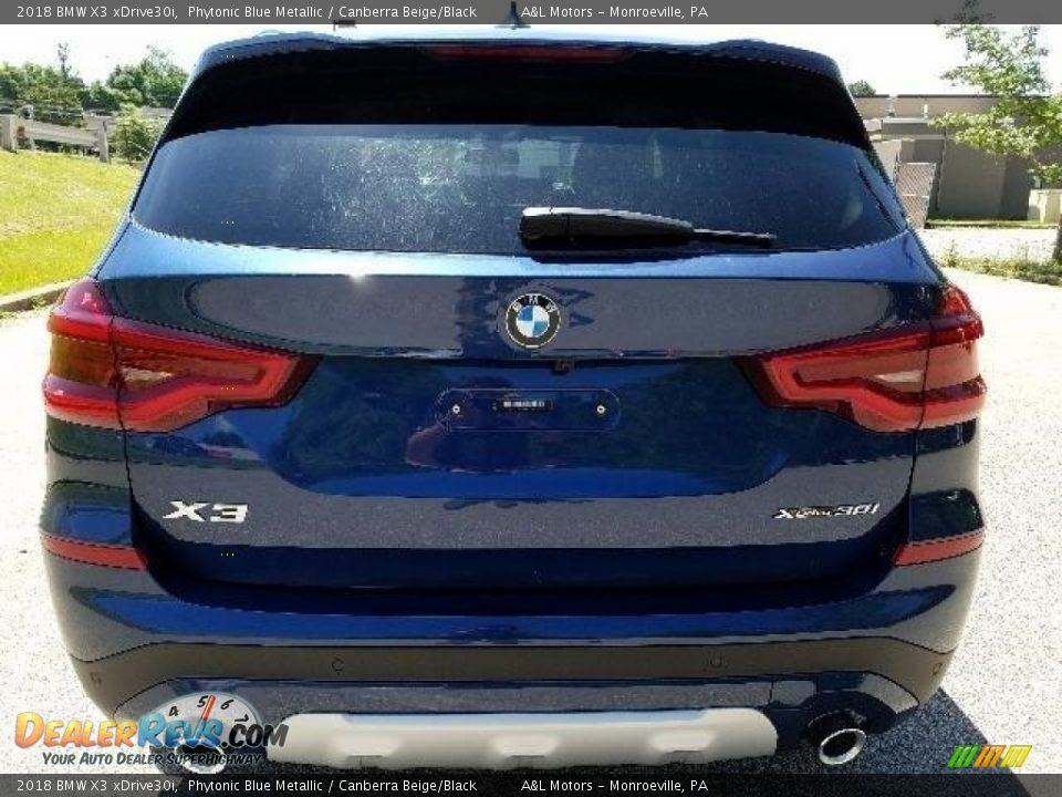 2018 BMW X3 xDrive30i Phytonic Blue Metallic / Canberra Beige/Black Photo #7