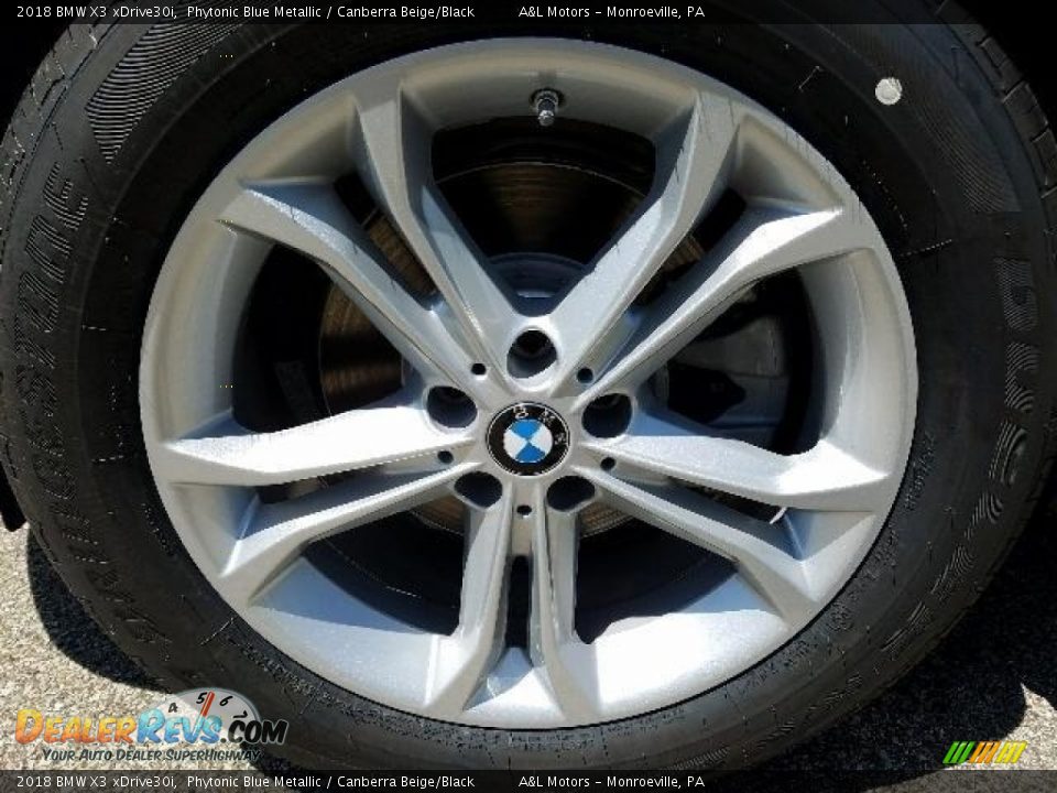 2018 BMW X3 xDrive30i Phytonic Blue Metallic / Canberra Beige/Black Photo #9
