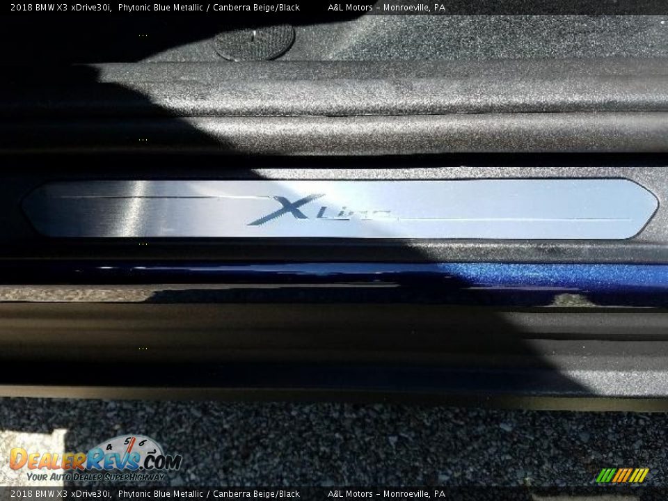 2018 BMW X3 xDrive30i Phytonic Blue Metallic / Canberra Beige/Black Photo #15