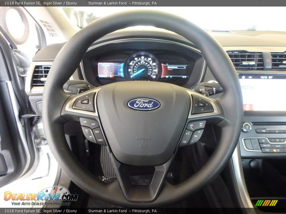 2018 Ford Fusion SE Ingot Silver / Ebony Photo #15
