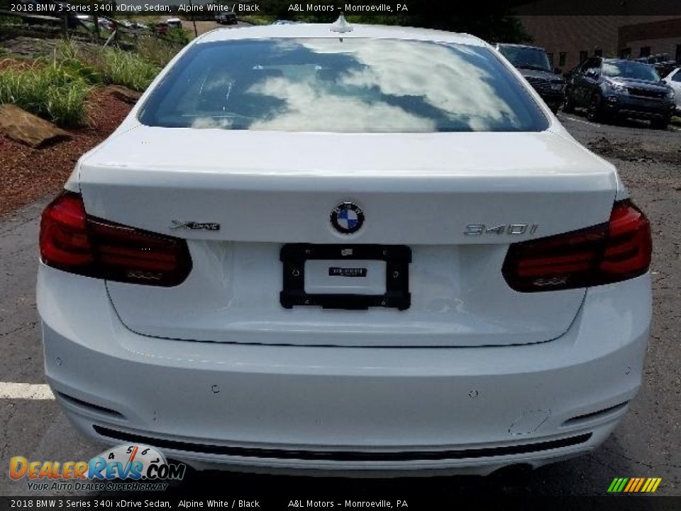 2018 BMW 3 Series 340i xDrive Sedan Alpine White / Black Photo #7