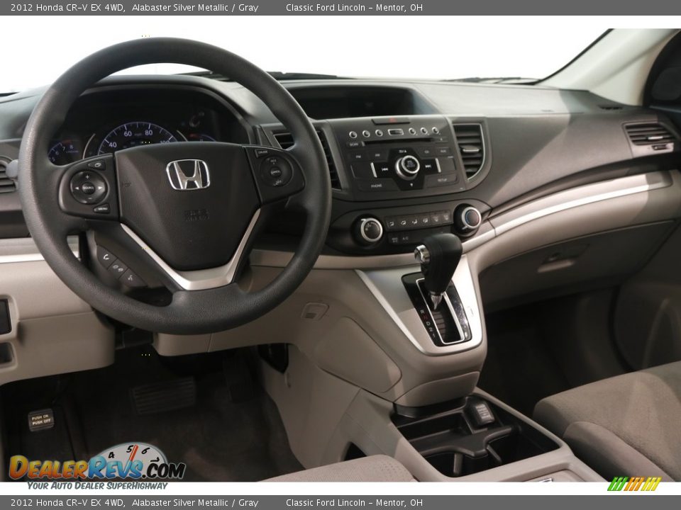 2012 Honda CR-V EX 4WD Alabaster Silver Metallic / Gray Photo #7