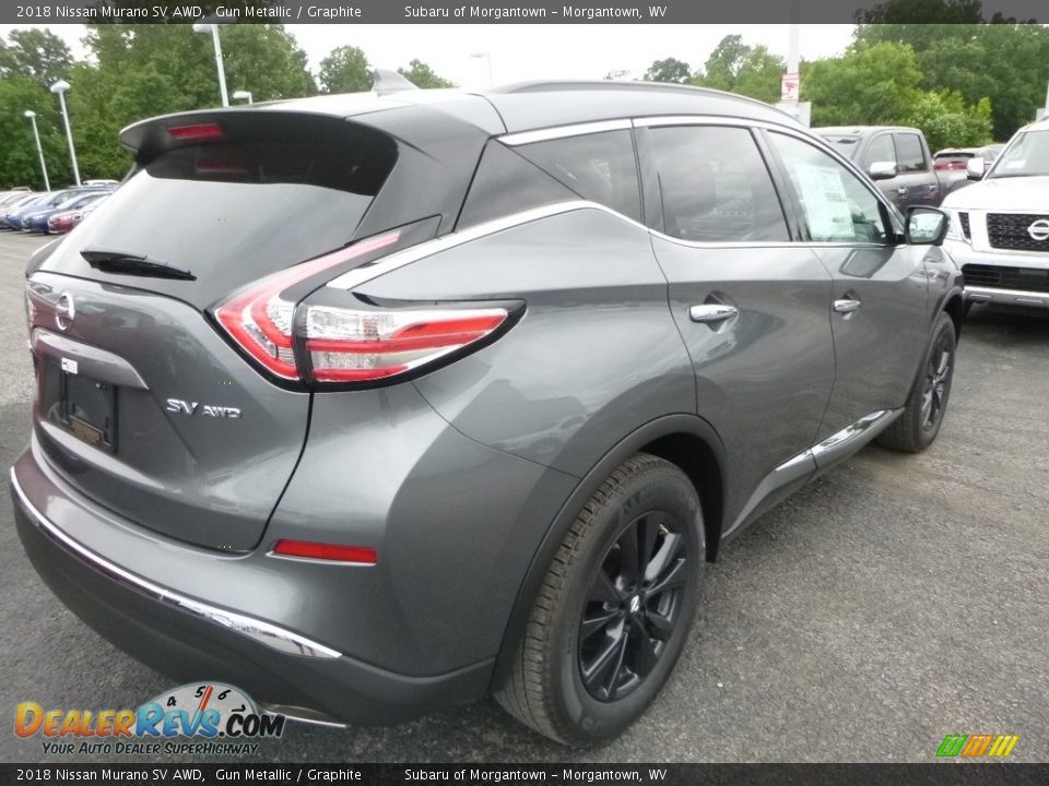2018 Nissan Murano SV AWD Gun Metallic / Graphite Photo #4