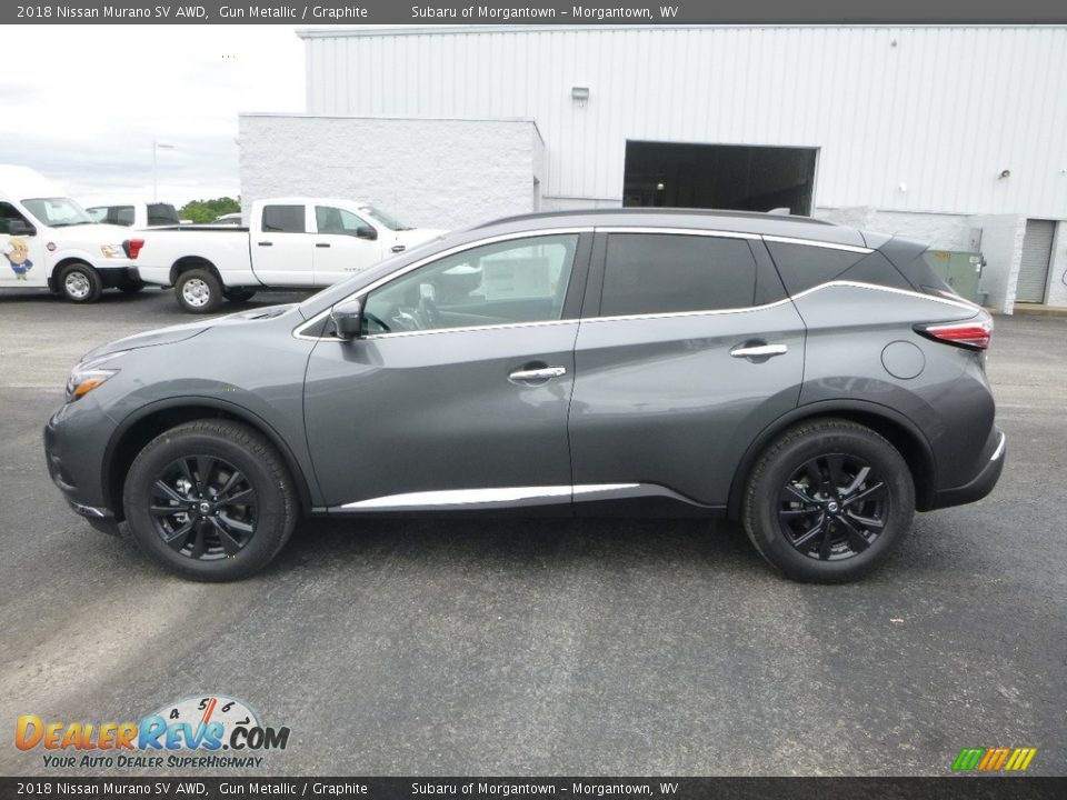 Gun Metallic 2018 Nissan Murano SV AWD Photo #7
