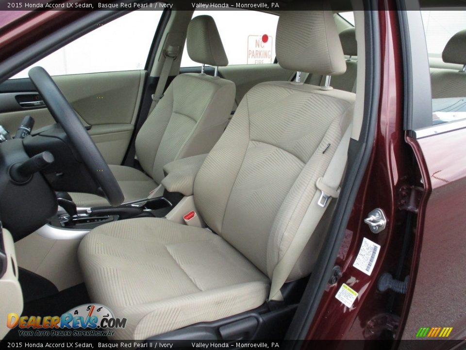 2015 Honda Accord LX Sedan Basque Red Pearl II / Ivory Photo #10