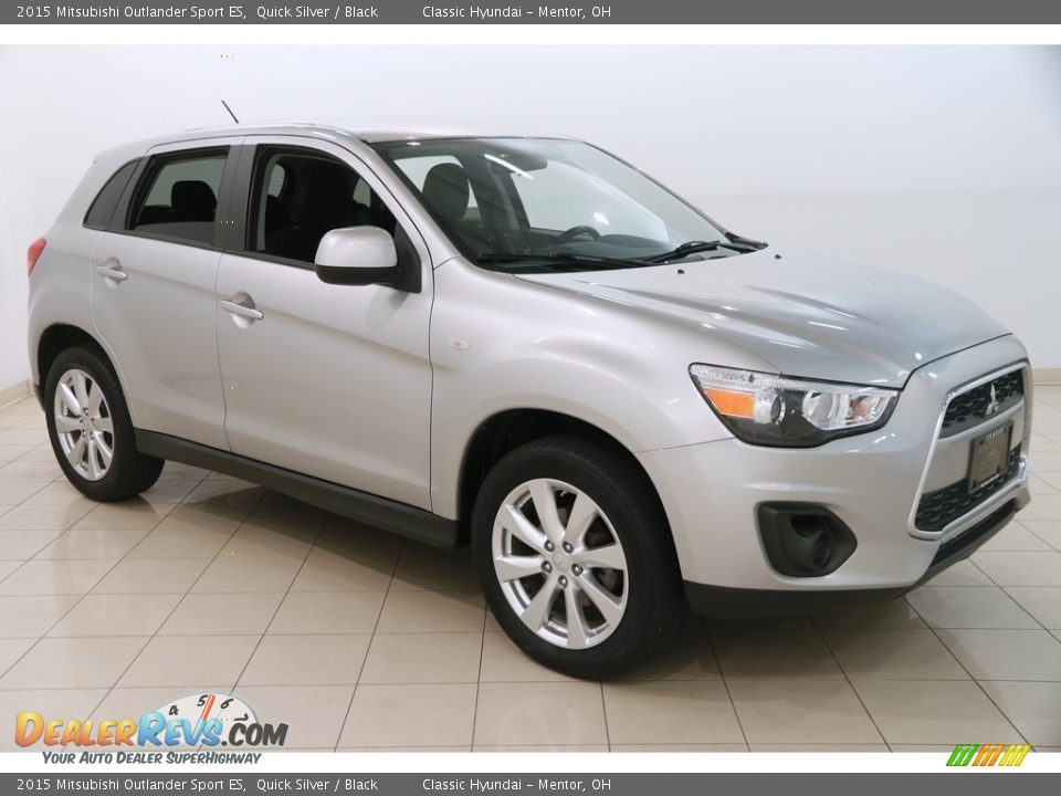 2015 Mitsubishi Outlander Sport ES Quick Silver / Black Photo #1