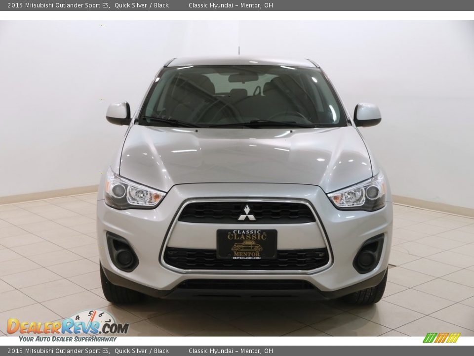 2015 Mitsubishi Outlander Sport ES Quick Silver / Black Photo #2