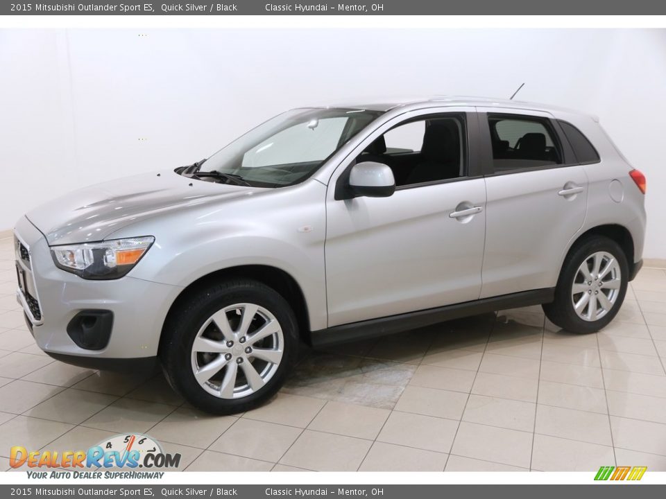 2015 Mitsubishi Outlander Sport ES Quick Silver / Black Photo #3