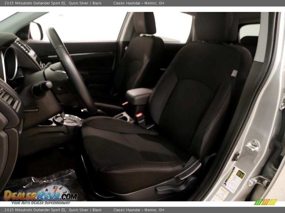 2015 Mitsubishi Outlander Sport ES Quick Silver / Black Photo #5