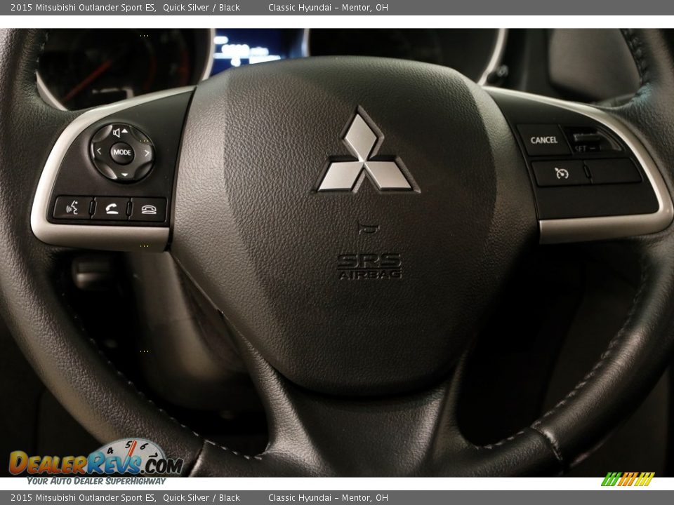 2015 Mitsubishi Outlander Sport ES Quick Silver / Black Photo #6